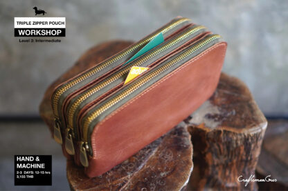 Workshop: Triple Zipper Pouch