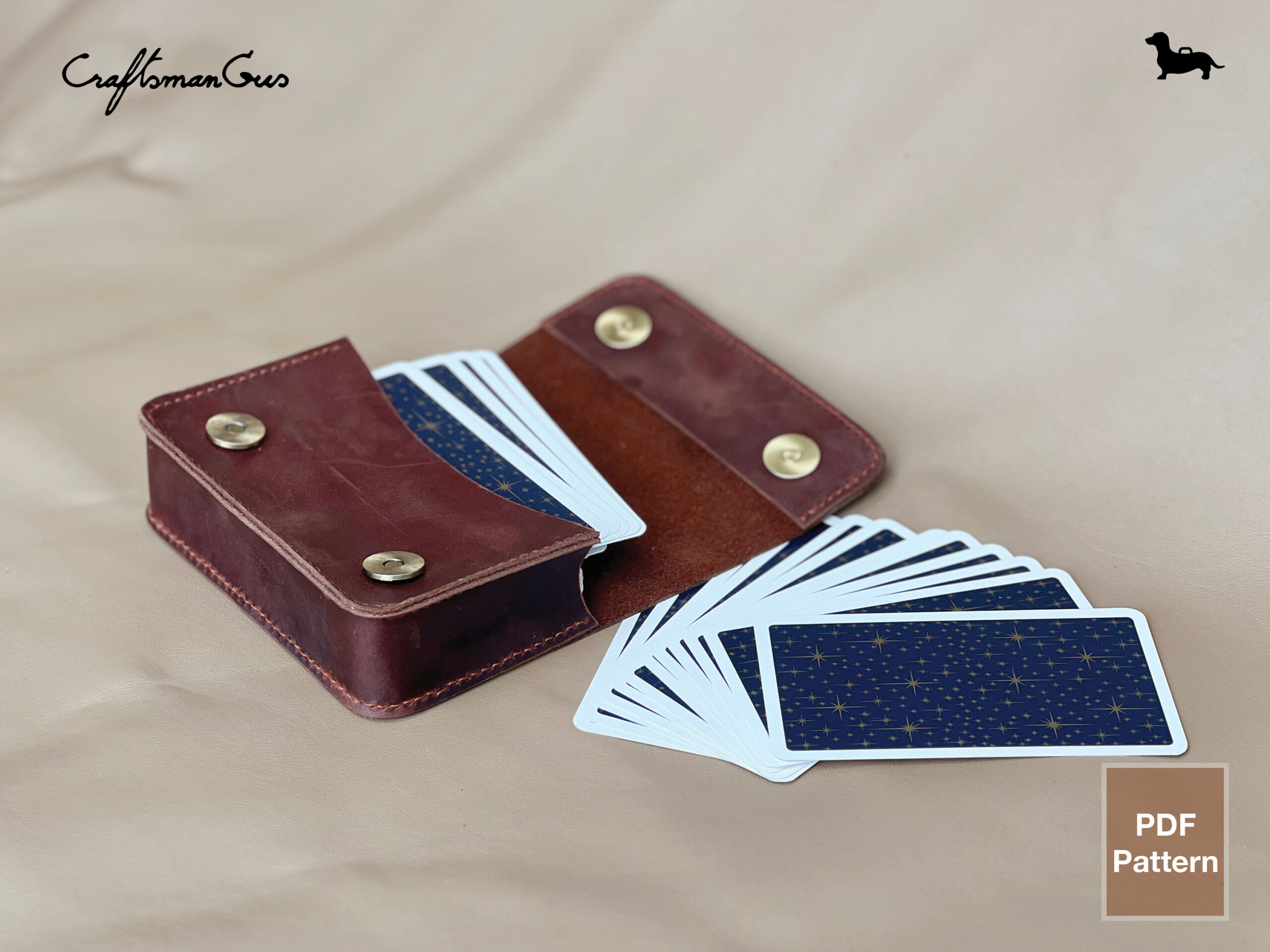 Leather Tarot Deck Case Pattern PDF | DIY Tarot Box Template - Image 6